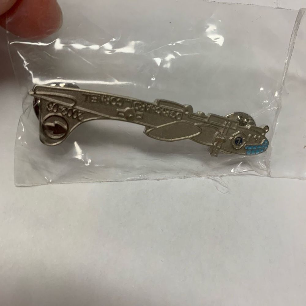 Lions Club Dist 14 J Richard Cornell Dist Governor 02-03 Enamel Airplane Pin